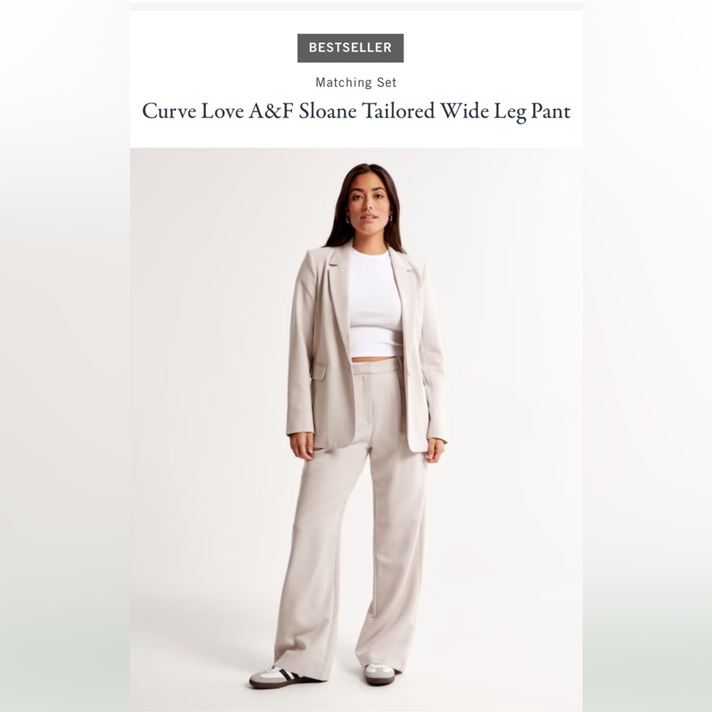 Curve love Abercrombie and fitch Tailored wide leg pant